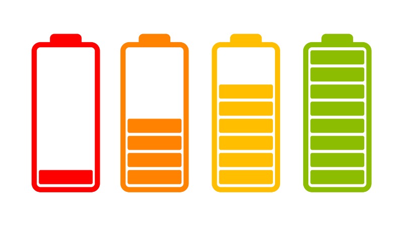 Indicateur de niveau de charge de la batterie